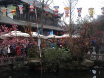 成都锦里春节节日气氛