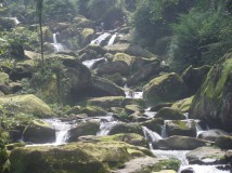 四川天台山图片瀑布与山间山泉